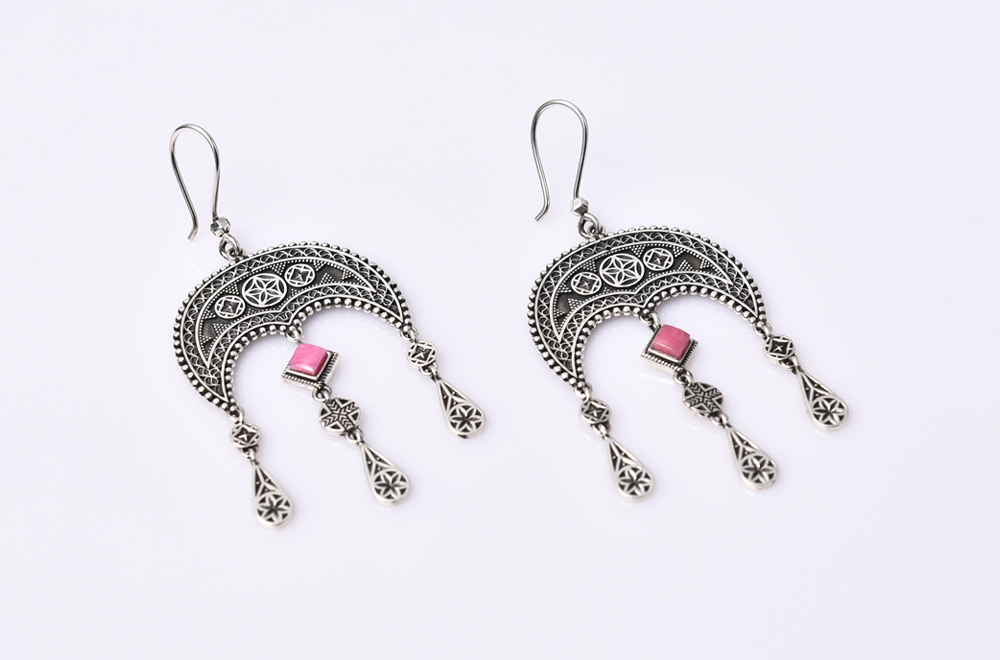 Earrings "Daghdghan" With Natural Stones thumbnail